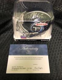 Tennessee Titans Autographed Mini Helmet 202//261